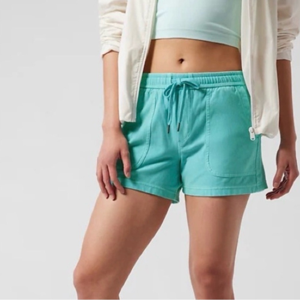 Athleta Women's Aqua Drawstring Shorts M